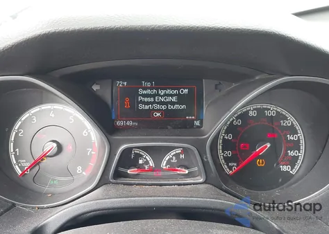 2018 Ford Focus St z USA, uszkodzony, nr VIN 1FADP3L92JL289672